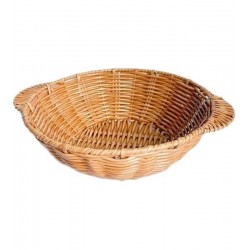Cesto 27cm Rattan Sintético Com Alça Claro Mimo Style
